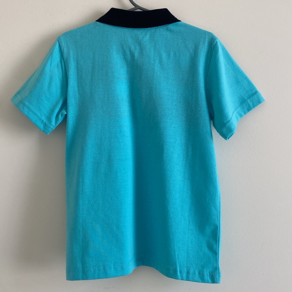 *NWT* Wonderkids Boys Short Sleeve Striped Collared Polo Shirt - Picture 3 of 10